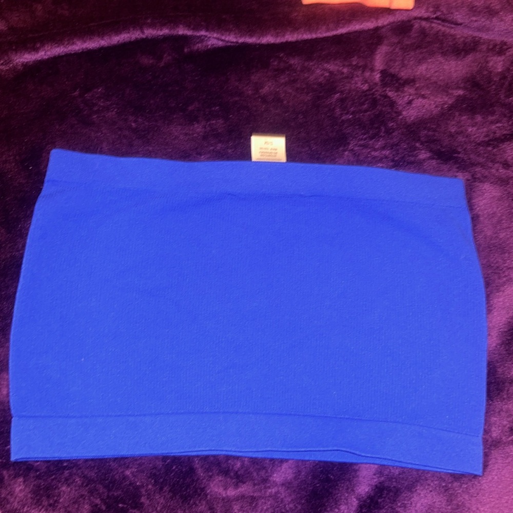 Blue tube top
